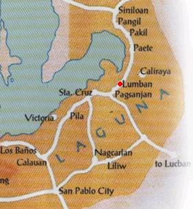 Lumban Laguna Map